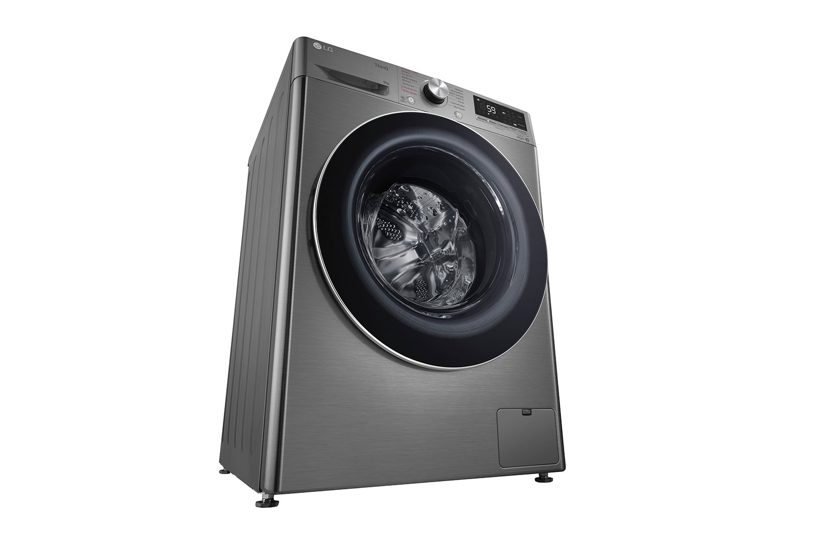 LG Pralka LG Vivace | srebrna | V500 | 9kg | Steam | 1400 rpm | ThinQ | F4WV5N9S2TA, F4WV5N9S2TA