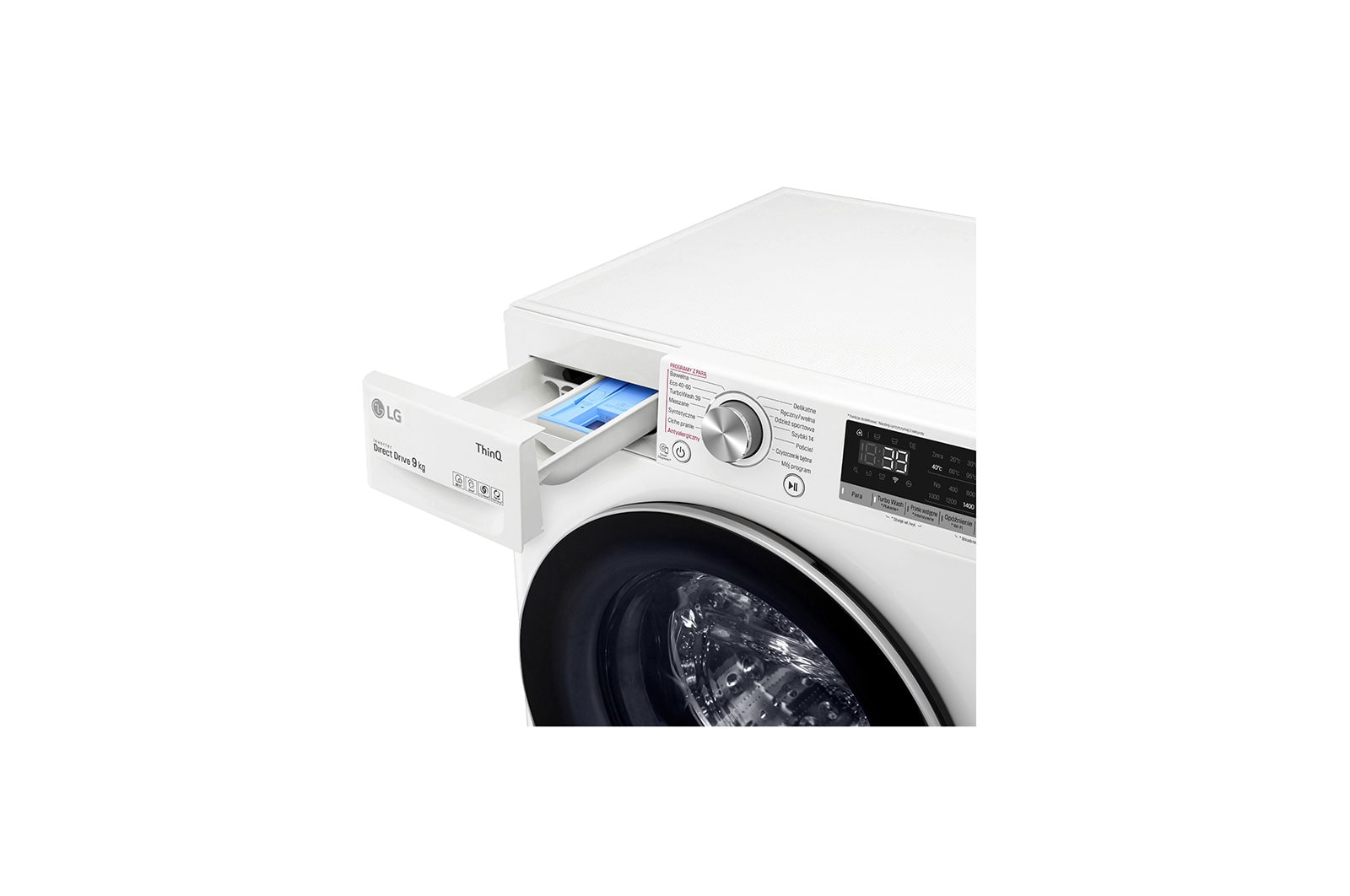 LG Pralka LG Vivace | V700 | biała | 9kg | Steam | 1400 rpm | ThinQ | AIDD | F4WV709S1BE, F4WV709S1BE