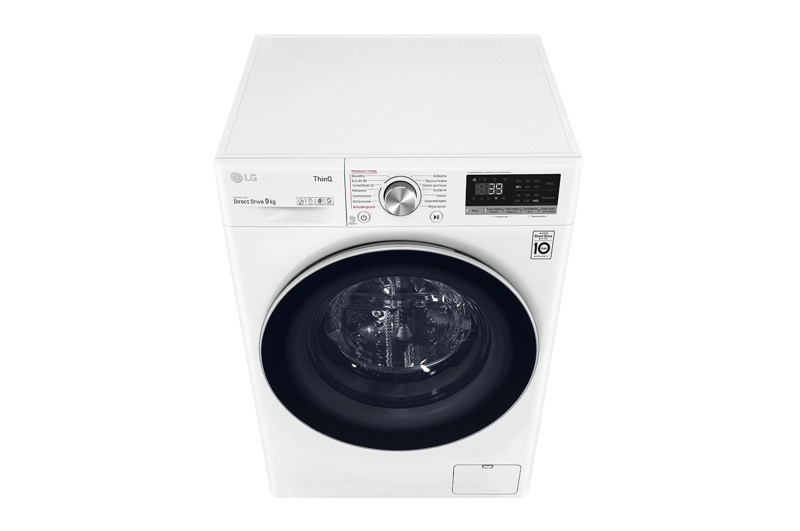 LG Pralka LG Vivace | V700 | biała | 9kg | Steam | 1400 rpm | ThinQ | AIDD | F4WV709S1BE, F4WV709S1BE