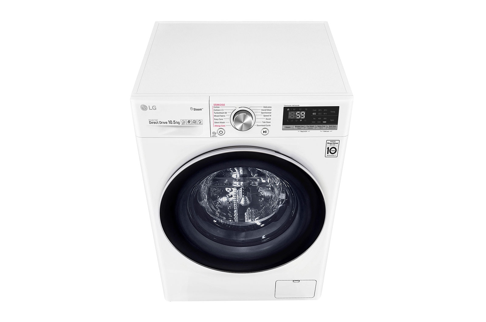 LG Pralka LG Vivace V700 10,5kg Steam+ 1400rpm ThinQ F4WV710P1, F4WV710P1