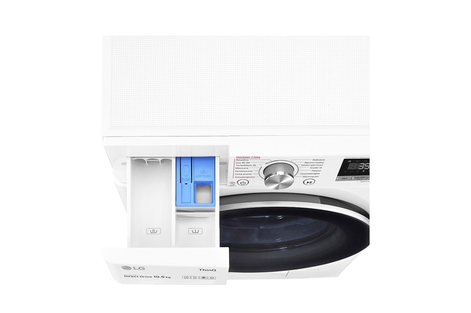 LG Pralka LG Vivace | V700 | biala | 10,5kg | Steam | 1400 rpm | ThinQ | AIDD | F4WV710S1E, F4WV710S1E