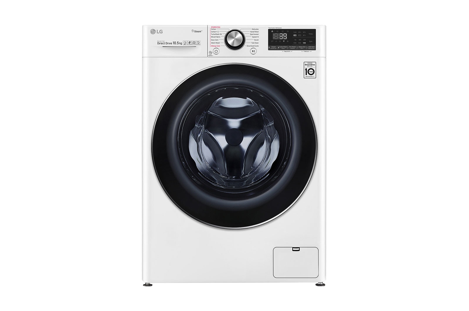 LG Pralka LG Vivace V900 10,5kg Steam+ 1400rpm ThinQ F4WV910P2A, F4WV910P2A