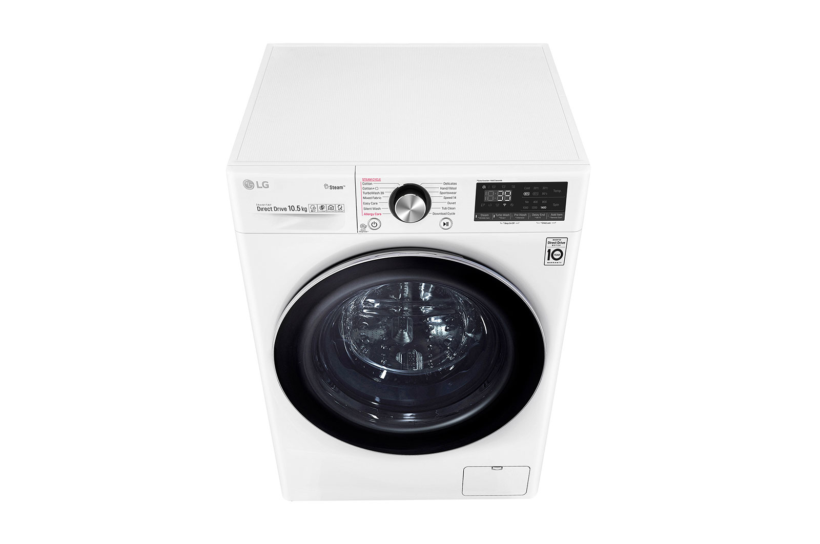 LG Pralka LG Vivace V900 10,5kg Steam+ 1400rpm ThinQ F4WV910P2A, F4WV910P2A