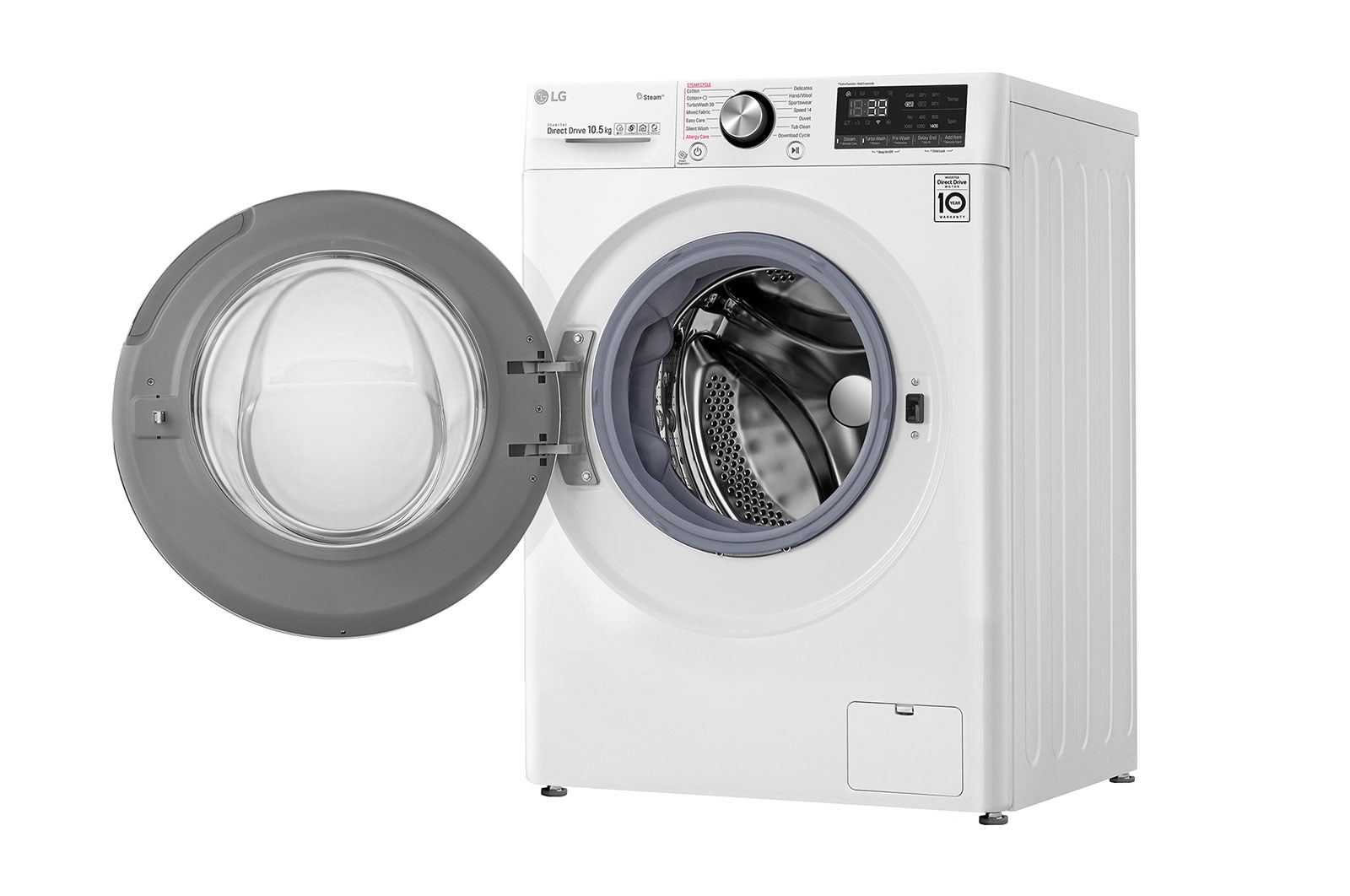 LG Pralka LG Vivace V900 10,5kg Steam+ 1400rpm ThinQ F4WV910P2A, F4WV910P2A