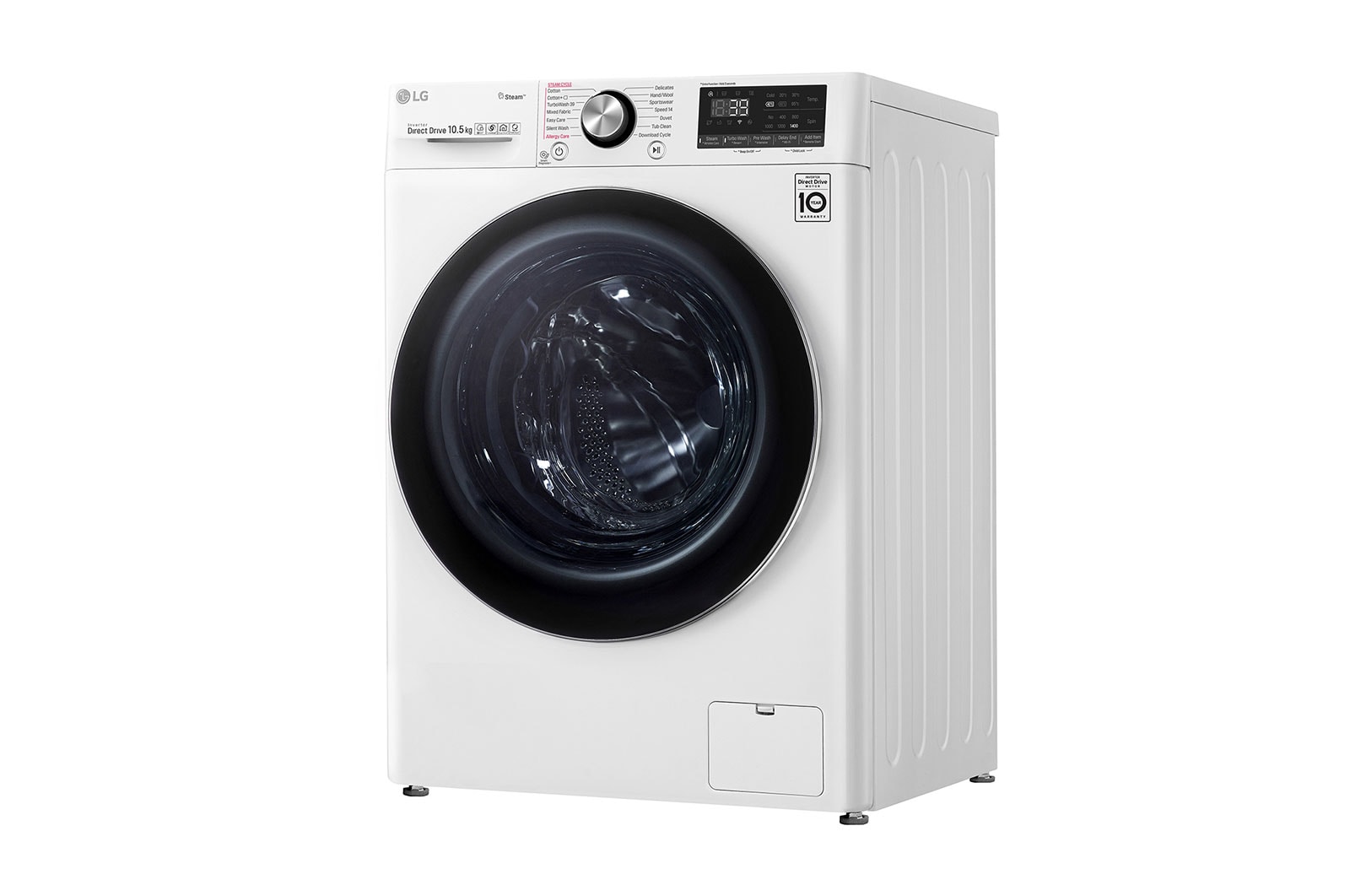 LG Pralka LG Vivace V900 10,5kg Steam+ 1400rpm ThinQ F4WV910P2A, F4WV910P2A