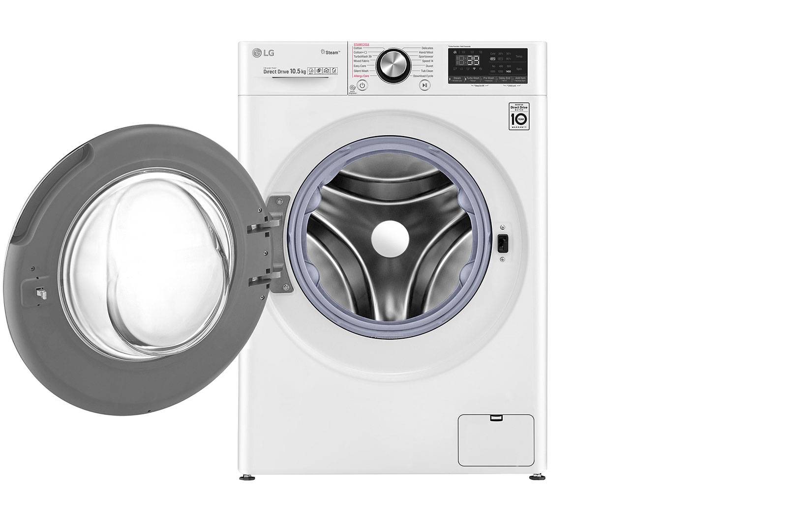 LG Pralka LG Vivace V900 10,5kg Steam+ 1400rpm ThinQ F4WV910P2A, F4WV910P2A