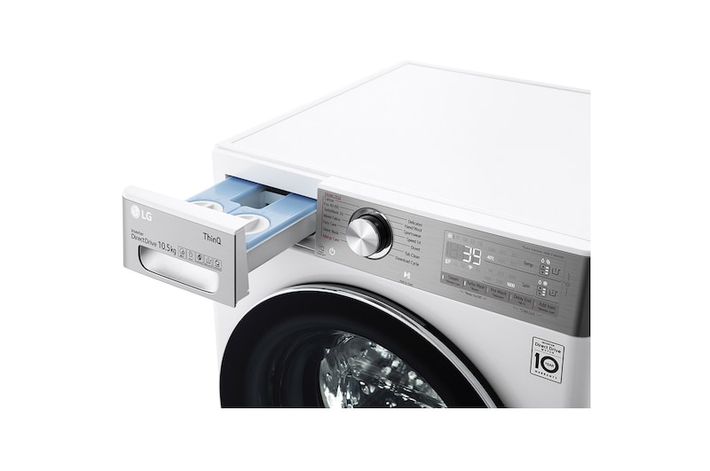 LG Pralka LG Vivace | V900 | 10,5kg | Steam+ | TurboWash 360 | 1600 rpm | ThinQ | AIDD | ezDispense | F6WV910A2E, F6WV910A2E