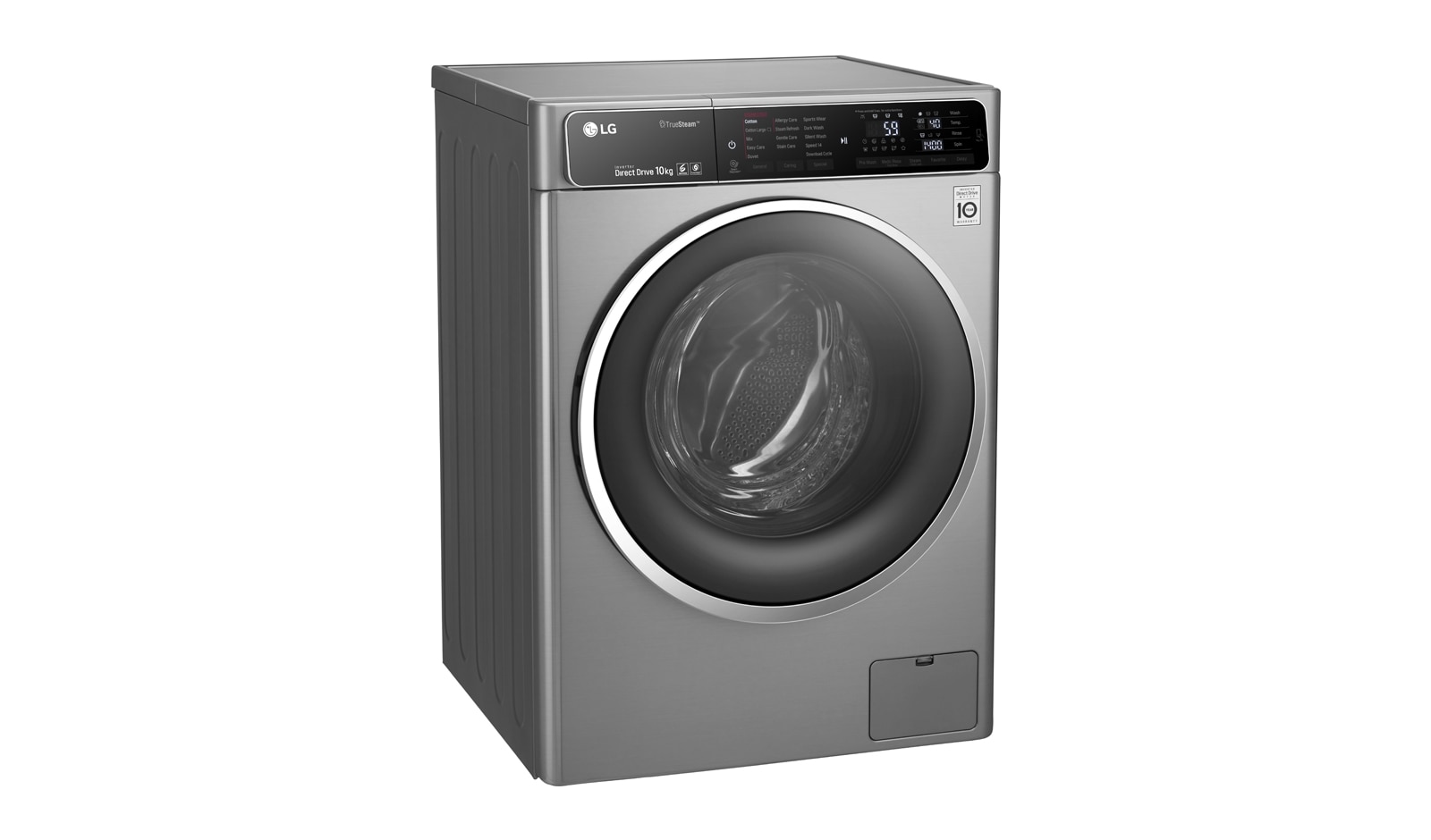 LG Pralka parowa 10kg 6Motion DD 2.0 Turbo Wash, FH4U1JBS6