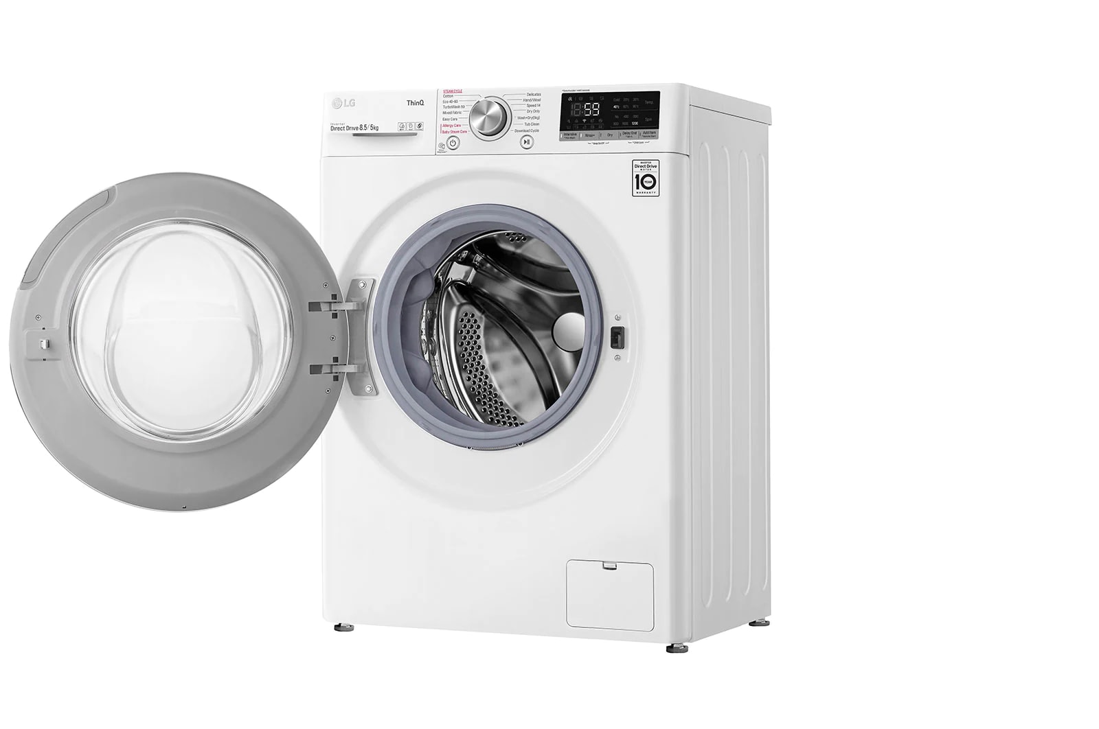 LG Pralko-suszarka LG Vivace | biała | V500 | slim 8,5/5kg | Steam | 1200 rpm | AIDD | ThinQ | F2DV5S8S2, F2DV5S8S2