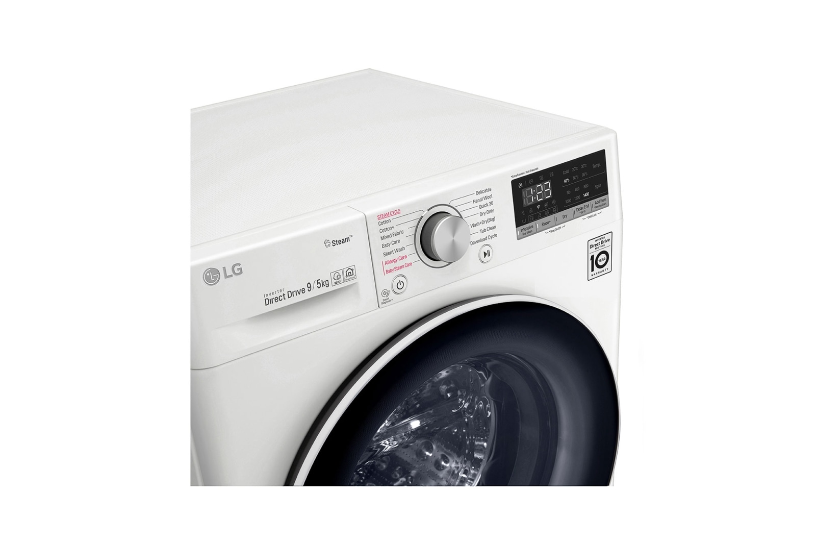 LG Pralko-suszarka LG Vivace V400 9/5 kg Steam 1400rpm ThinQ F4DN409S0, F4DN409S0