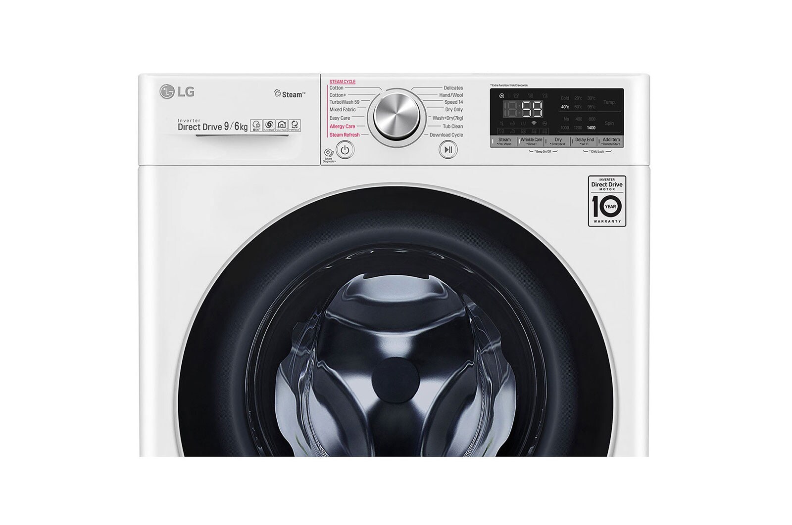 LG Pralko-suszarka LG Vivace V700 9/6 kg Steam+ 1400rpm ThinQ F4DV709H1, F4DV709H1