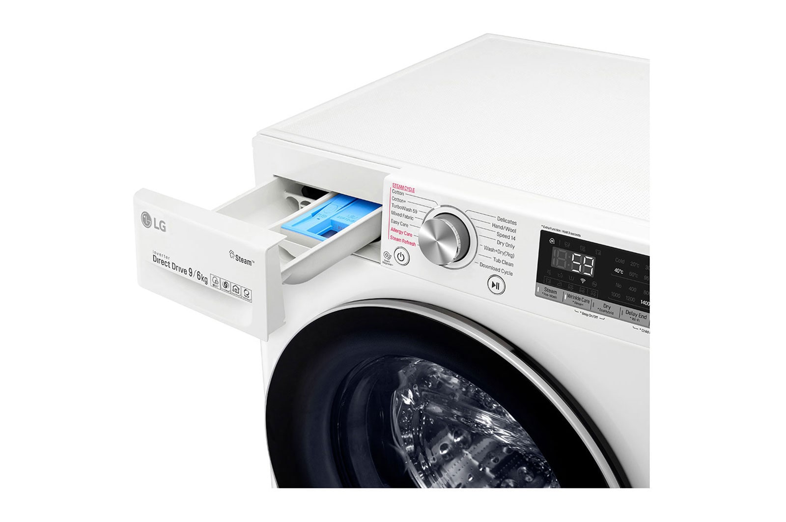 LG Pralko-suszarka LG Vivace V700 9/6 kg Steam+ 1400rpm ThinQ F4DV709H1, F4DV709H1