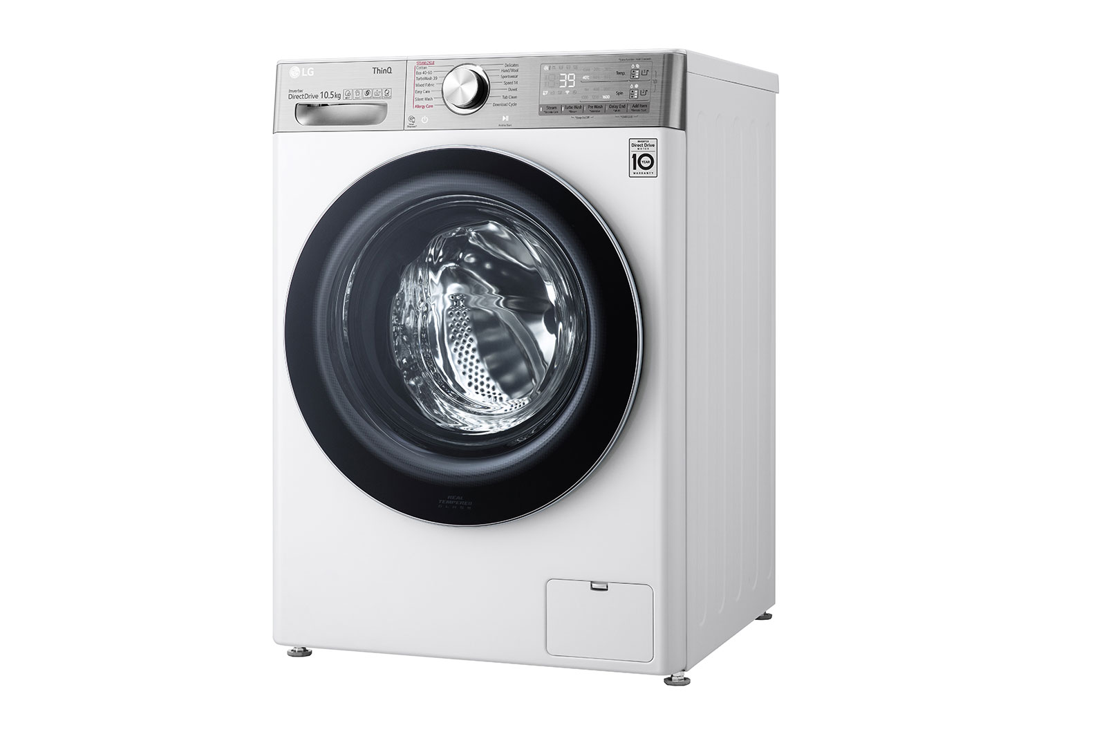 LG Pralko-suszarka LG Vivace | V900 | 10,5/7 kg | Steam+ | 1400 rpm | ThinQ | AIDD | Programy antyalergiczne | F4DV910A2E, F4DV910A2E