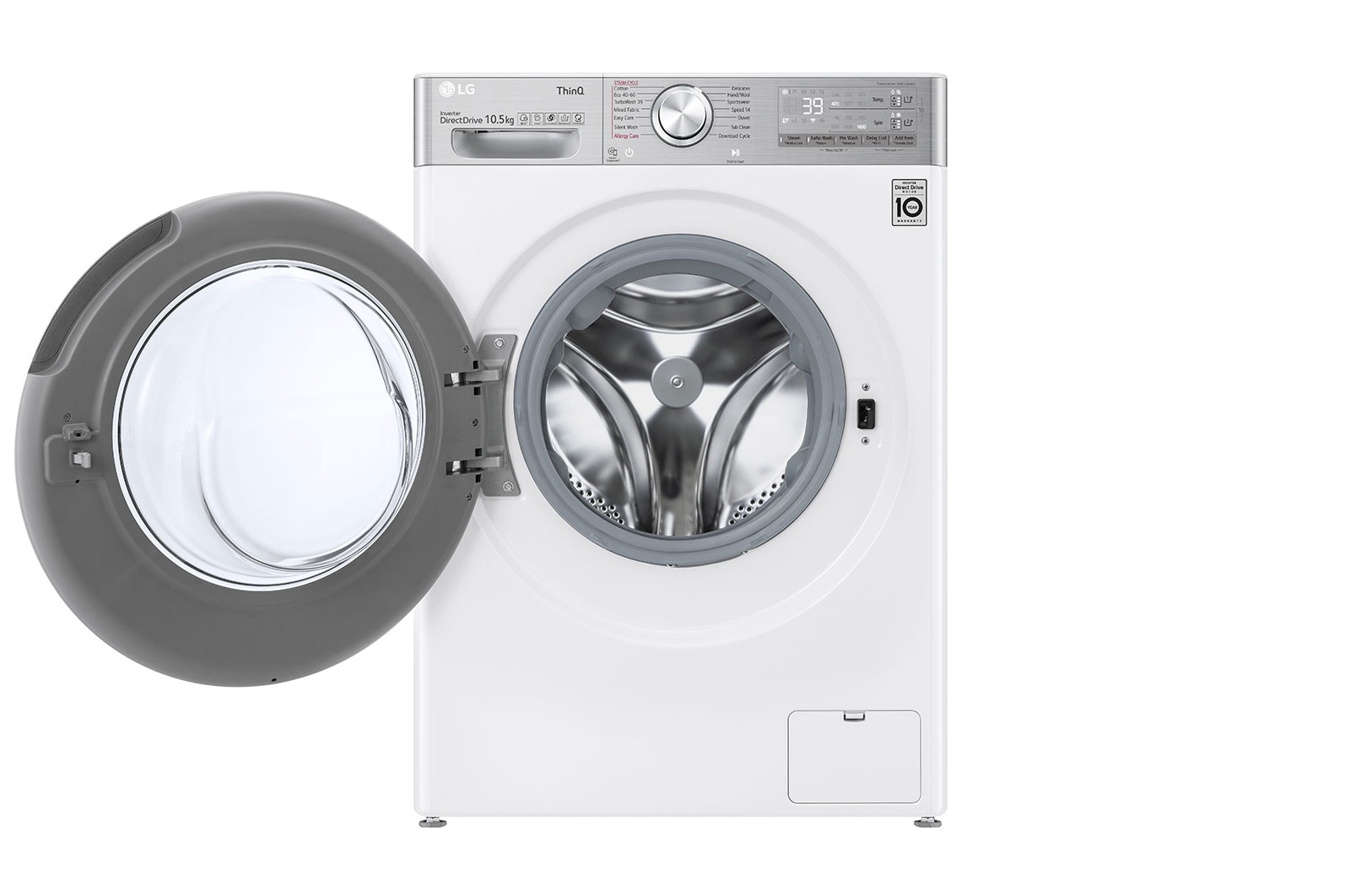 LG Pralko-suszarka LG Vivace | V900 | 10,5/7 kg | Steam+ | 1400 rpm | ThinQ | AIDD | Programy antyalergiczne | F4DV910A2E, F4DV910A2E