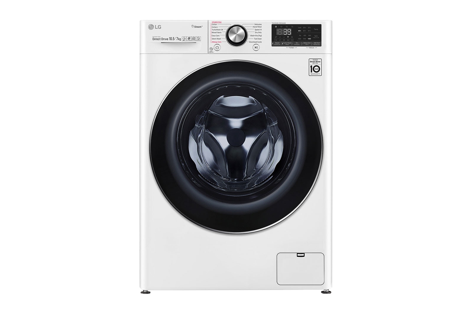 LG Pralko-suszarka LG Vivace V900 10,5/7 kg Steam+ 1400rpm ThinQ F4DV910H2, F4DV910H2