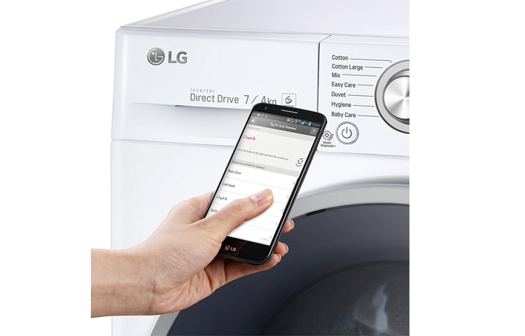 LG 7/4 kg, Direct Drive, 6 Motion, 1200obr/min, NFC, FH2U2HDM1N