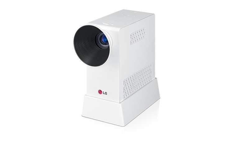 LG Przenośny projektor LED, 500 ANSI-lumenów, kontrast 100.000:1, Rozdzielczość WXGA, zestaw baterii, wytrzymałość 2,5 h, PG60G