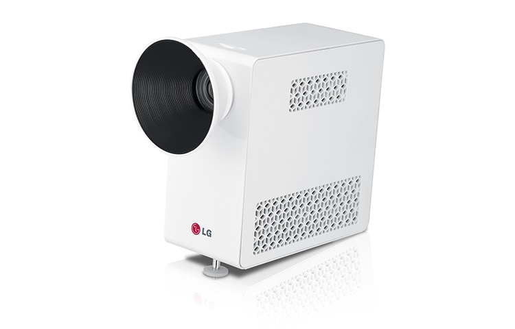 LG Przenośny projektor LED, 500 ANSI-lumenów, kontrast 100.000:1, Rozdzielczość WXGA, zestaw baterii, wytrzymałość 2,5 h, PG60G