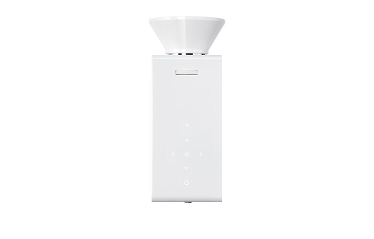 LG Przenośny projektor LED, 500 ANSI-lumenów, kontrast 100.000:1, Rozdzielczość WXGA, zestaw baterii, wytrzymałość 2,5 h, PG60G
