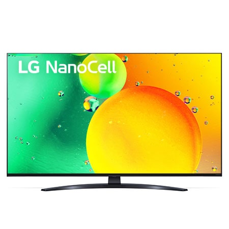 Widok z przodu telewizora LG NanoCell