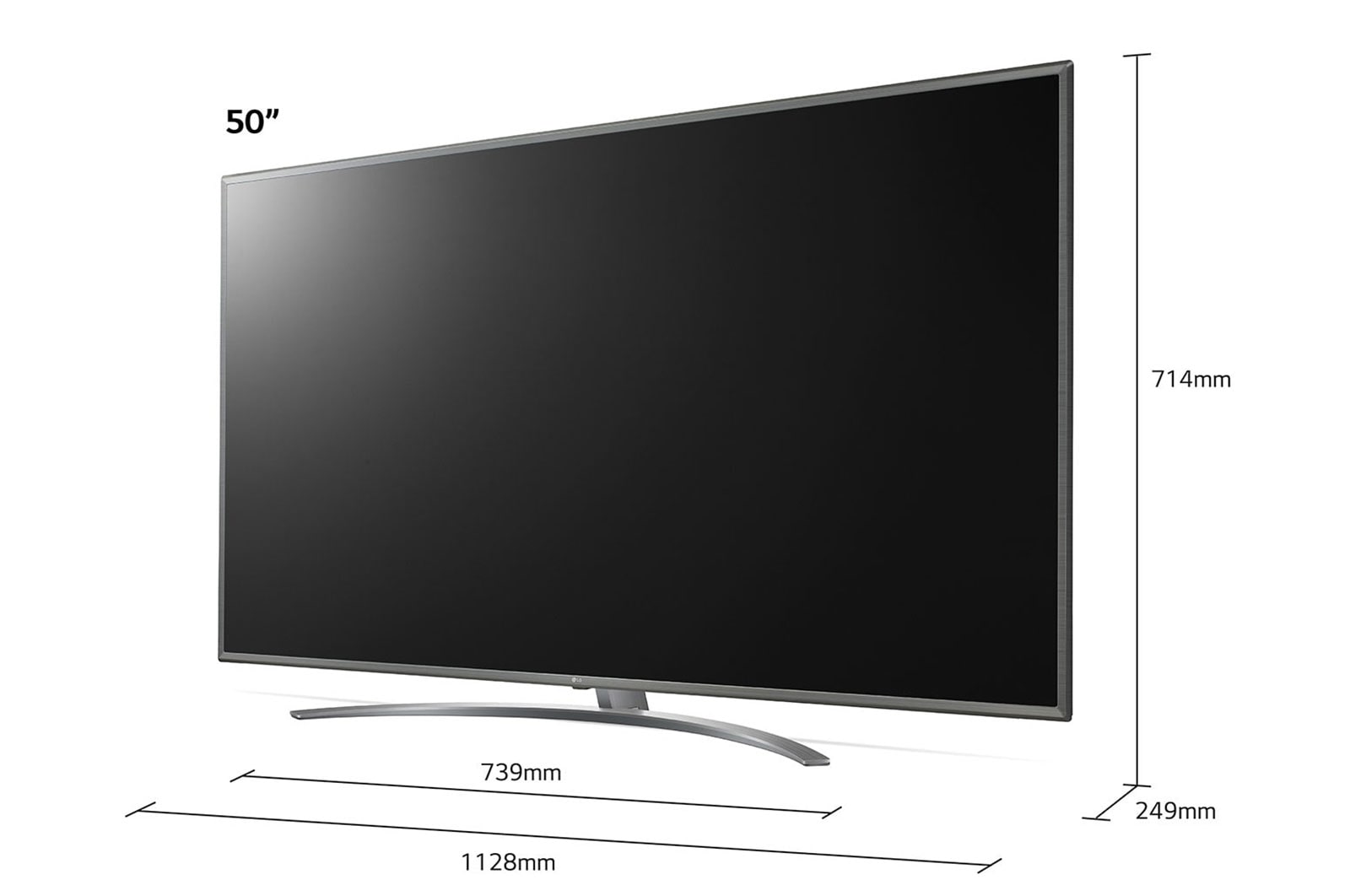 LG Telewizor LG 50” UHD 4K 2020 AI TV ze sztuczną inteligencją, DVB-T2, 50UN8100, 50UN81003LB