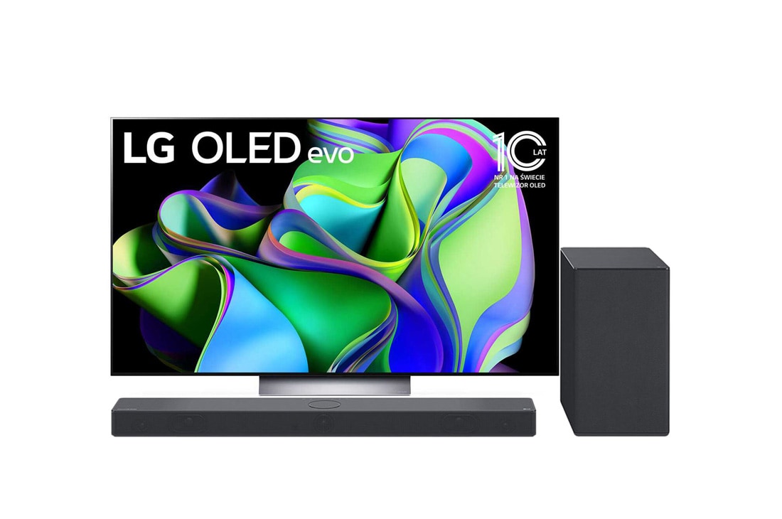 LG Telewizor 55” OLED evo 4K OLED55C3 z soundbarem SC9S, 55C32L-SC9S.BUNDLE