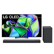 LG Telewizor 77” OLED evo 4K OLED77C3 z soundbarem SC9S, 77C31L-SC95.BUNDLE