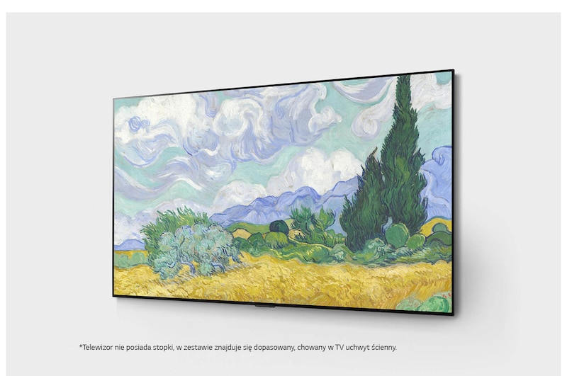 LG Telewizor LG 65” OLED Gallery 4K Cinema HDR AI TV ze sztuczną inteligencją, DVB-T2/HEVC, OLED65G1, OLED65G13LA