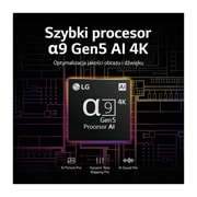 LG Telewizor LG 77” OLED evo 4K ze sztuczną inteligencją, Cinema HDR, Smart TV, 120Hz, DVB-T2/HEVC, OLED77C2, OLED77C22LB