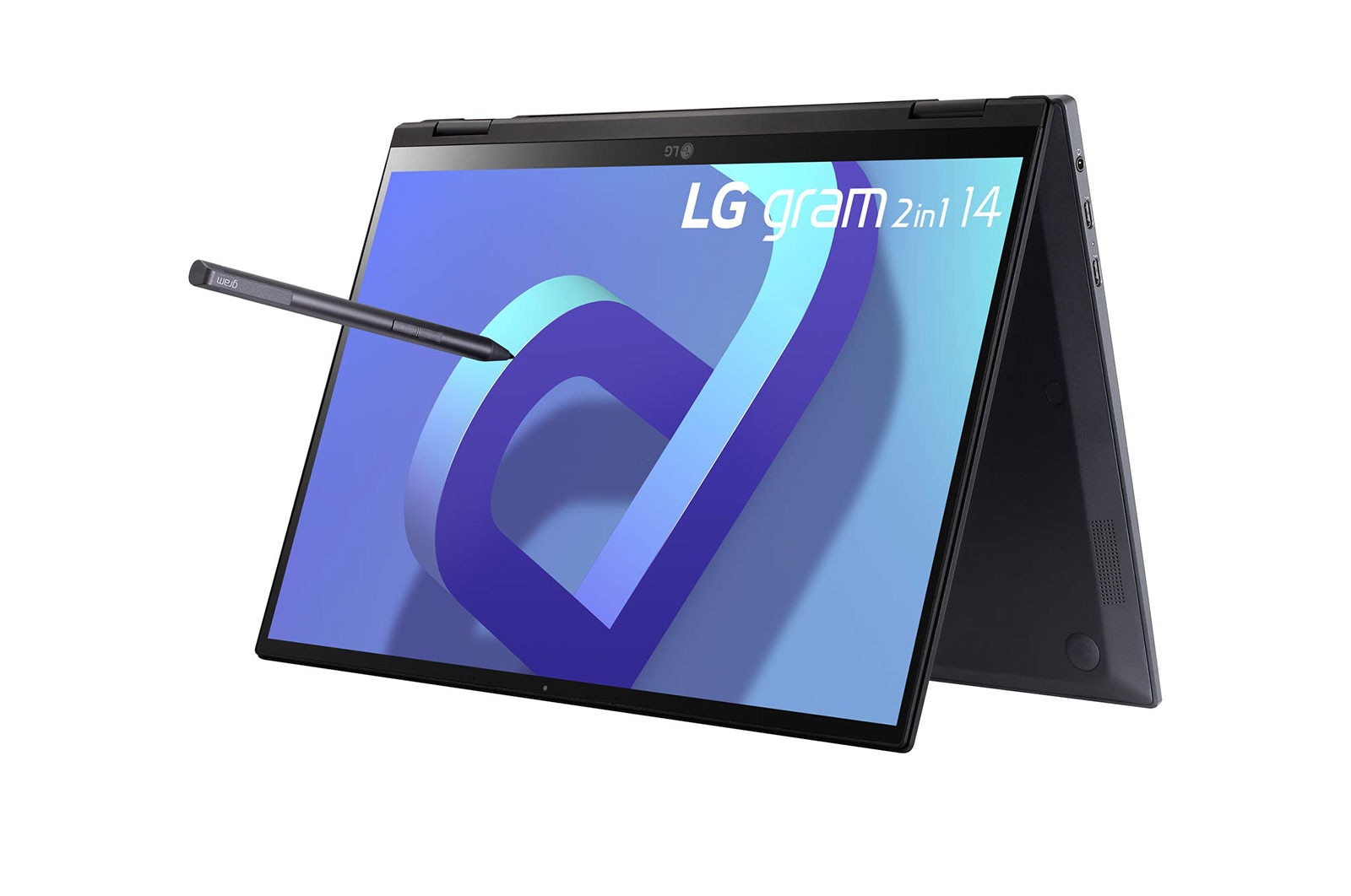 LG Laptop LG gram 14'' 2022 z dotykowym ekranem, Windows 11 Home, SSD 512GB M.2(NVME), 16GB, Intel Evo z procesorem Intel® Core™ i5 12. generacji, 14T90Q-G, kolor czarny, 14T90Q-G