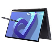 LG Laptop LG gram 14'' 2022 z dotykowym ekranem, Windows 11 Home, SSD 512GB M.2(NVME), 16GB, Intel Evo z procesorem Intel® Core™ i5 12. generacji, 14T90Q-G, kolor czarny, 14T90Q-G