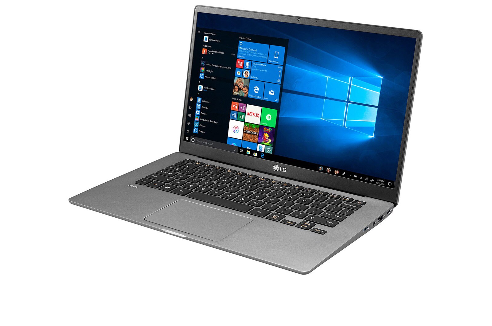 LG Ultrabook LG gram 14" 2020, Srebrny, SSD 256GB, Waga 999g, Procesor Intel 10. Generacji 14Z90N-V, 14Z90N-V