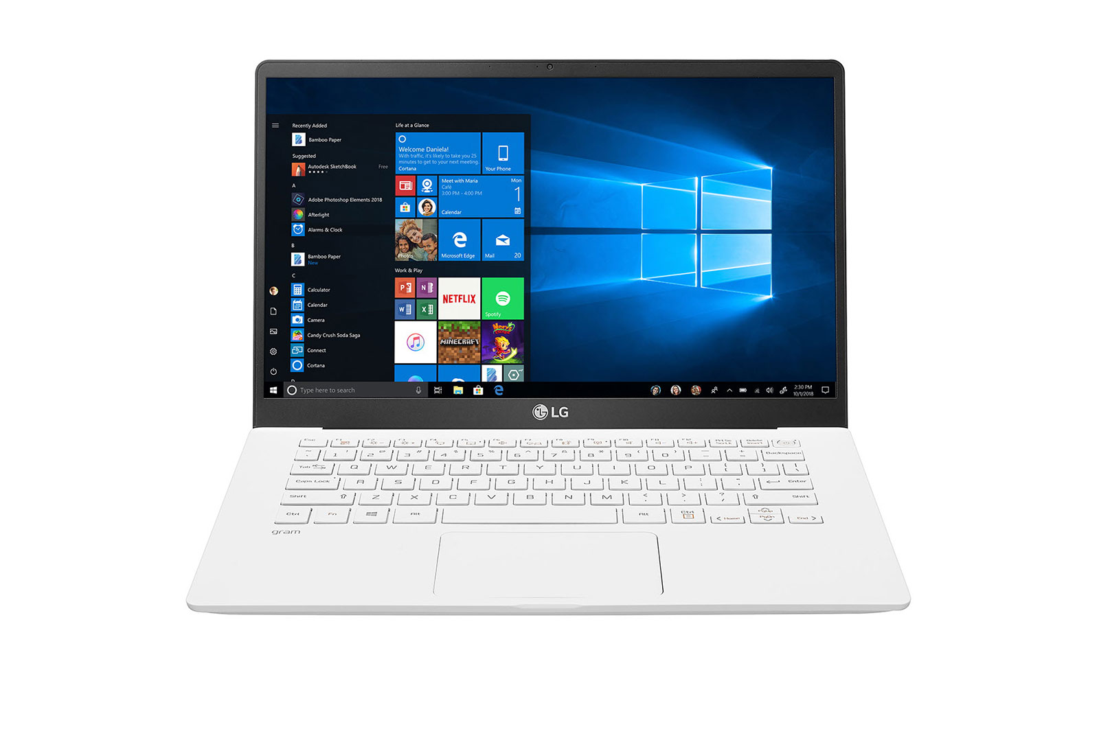 LG Ultrabook LG gram 14" 2020, Biały, SSD 256GB, Waga 999g, Procesor Intel 10. Generacji 14Z90N-V, 14Z90N-V-White