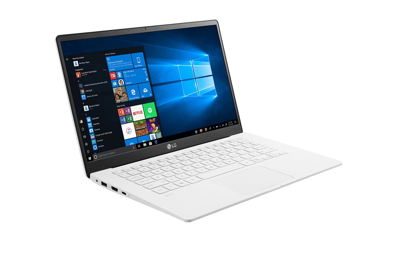 LG Ultrabook LG gram 14" 2020, Biały, SSD 256GB, Waga 999g, Procesor Intel 10. Generacji 14Z90N-V, 14Z90N-V-White