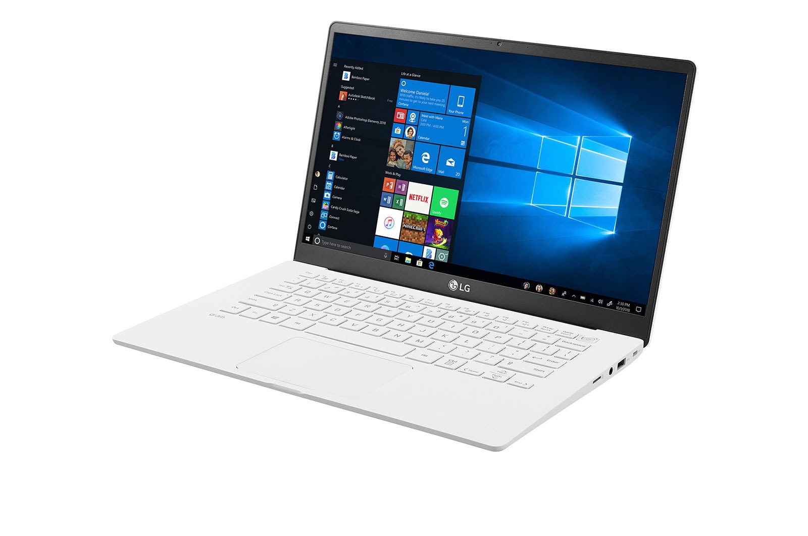 LG Ultrabook LG gram 14" 2020, Biały, SSD 256GB, Waga 999g, Procesor Intel 10. Generacji 14Z90N-V, 14Z90N-V-White