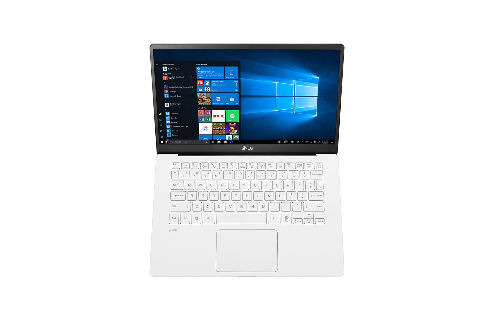 LG Ultrabook LG gram 14" 2020, Biały, SSD 256GB, Waga 999g, Procesor Intel 10. Generacji 14Z90N-V, 14Z90N-V-White