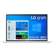 LG Ultrabook LG gram 14" 2021, Windows 10 Home, SSD 512GB, 16GB, Intel Evo z procesorem Intel® Core™ i5 11 generacji, 14Z90P-G, kolor biały, 14Z90P-G.AA54Y