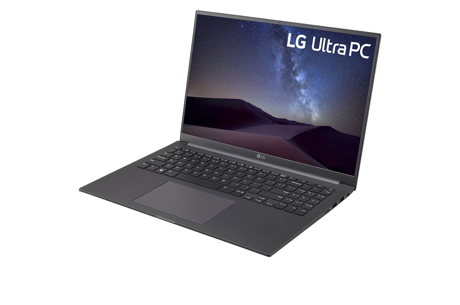 LG Lekki laptop LG UltraPC z ekranem IPS o przekątnej 16'' i proporcjach 16:10 z technologią przeciwodblaskową oraz procesorem AMD Ryzen™ 5000, 16U70Q-G