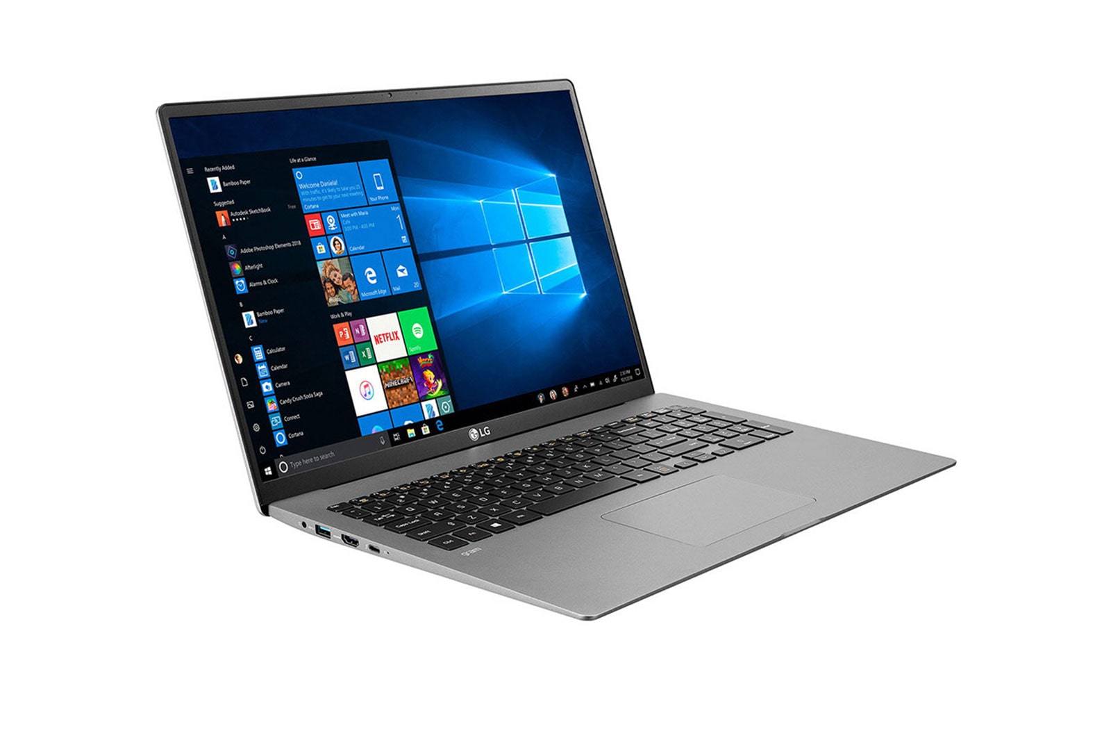 LG Ultrabook LG gram 17" 2020, Srebrny, SSD 512GB, Waga 1350g, Procesor Intel 10. Generacji 17Z90N-V, 17Z90N-V