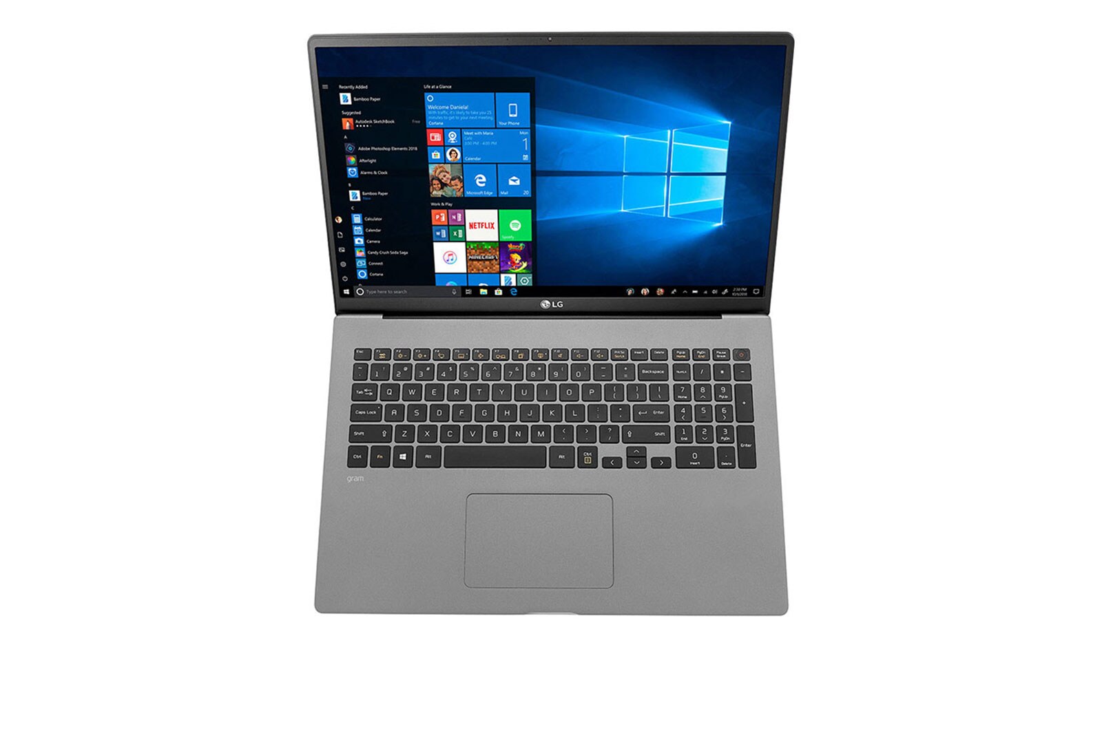 LG Ultrabook LG gram 17" 2020, Srebrny, SSD 512GB, Waga 1350g, Procesor Intel 10. Generacji 17Z90N-V, 17Z90N-V