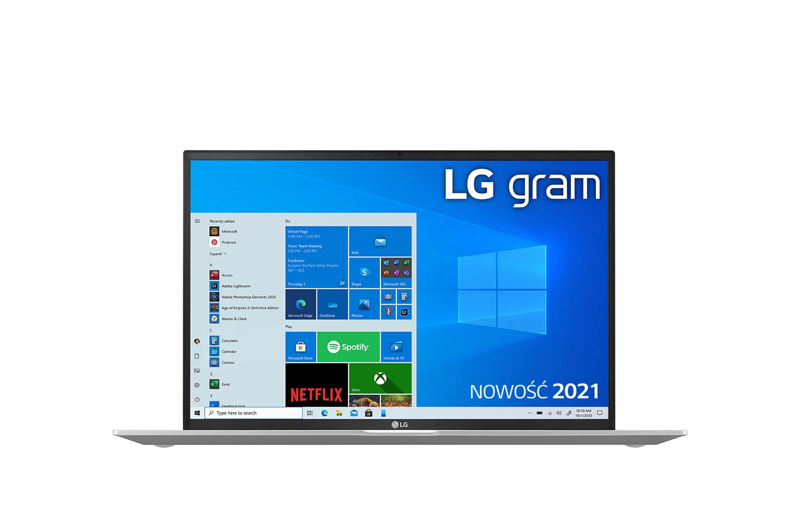 LG Ultrabook LG gram 17" 2021, Windows 10 Home, SSD 1TB, 16GB, Intel Evo z procesorem Intel® Core™ i7 11 generacji, 17Z90P-G, kolor srebrny, 17Z90P-G.AA79Y