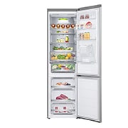 LG Lodówko-zamrażarka LG | srebrna | 2.03 m | klasa D | DoorCooling+™ | Total No Frost | ZeroClearance | Dyspenser na wodę | GBV7272DPY, GBF7272DPY