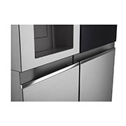 LG Lodówka LG side by side | Srebrny | Szyba InstaView| 635 L | Klasa E | ThinQ| DoorCooling+ | Kostkarka | Total No Frost | GSGV80PYLL, GSGV80PYLL