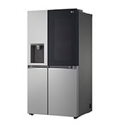 LG Lodówka LG side by side | Srebrny | Szyba InstaView| 635 L | Klasa E | ThinQ| DoorCooling+ | Kostkarka | Total No Frost | GSGV80PYLL, GSGV80PYLL