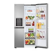 left door open with food stored