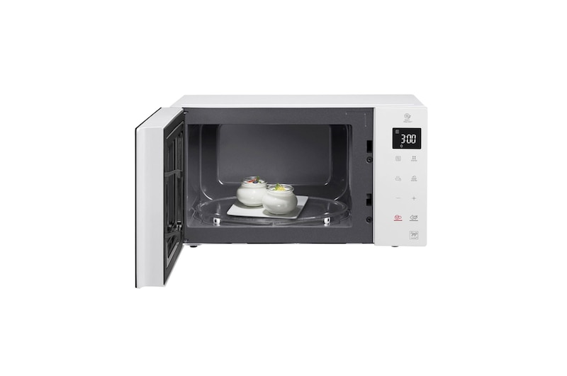 Front view with food