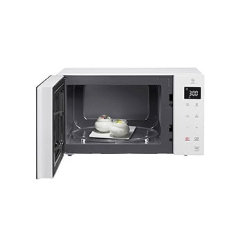 Front view with food