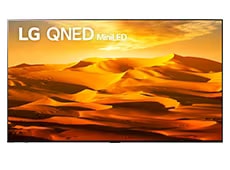 pomarańczowa pustynia na ekranie modelu QNED90