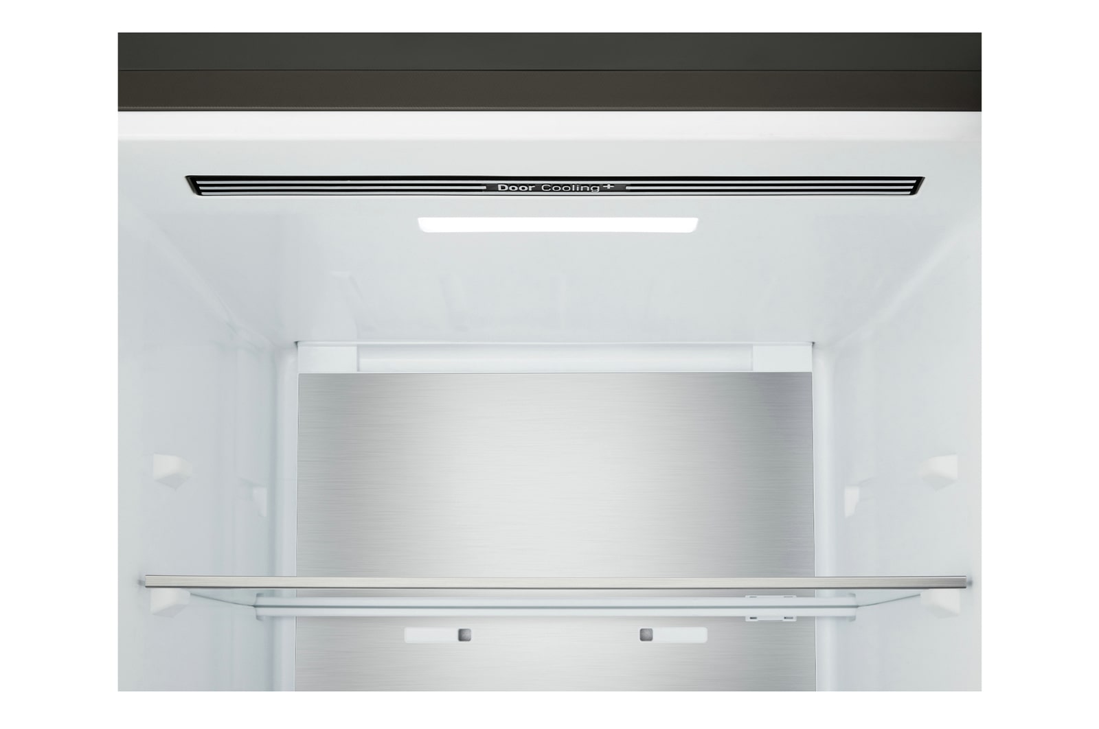 Vooraanzicht LG-koelkast met vriesvak (gbbs726cpy) met Door Cooling+™-uitlaat