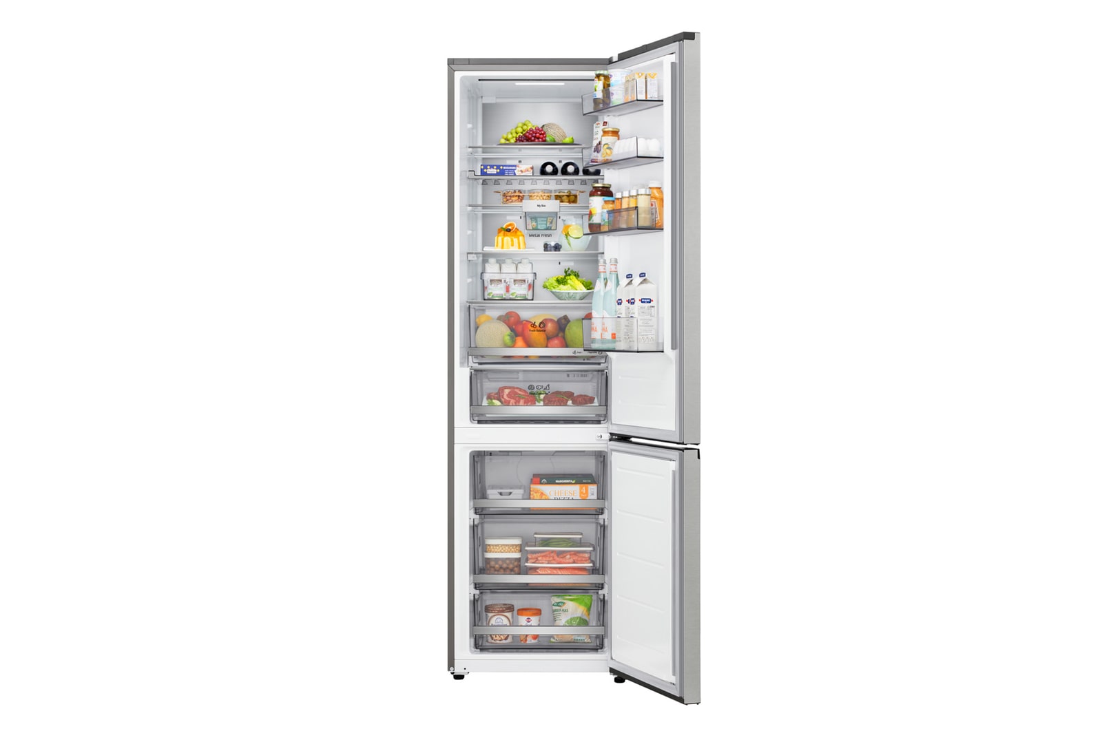 LG 333L Koel-vriescombinatie Zilver | NatureFRESH™ | DoorCooling+™ | Fresh Converter+ | LG NL, GBBSJ1CCPY